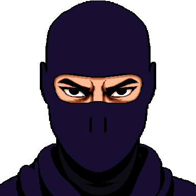 Ninja pixel art avatar