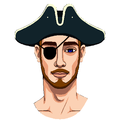 Pirate pixel art avatar