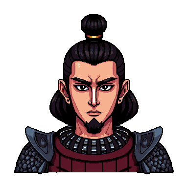 Samurai pixel art avatar