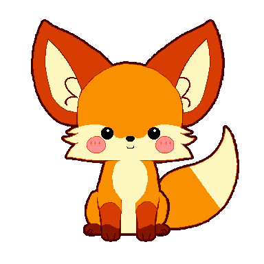 Fox pixel art avatar