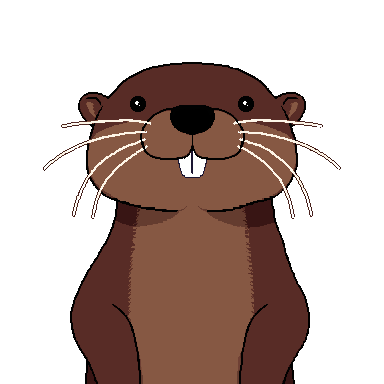 Otter pixel art avatar