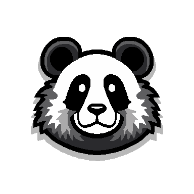 Panda pixel art avatar