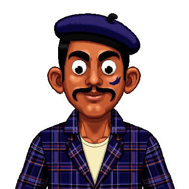 Artist pixel art avatar