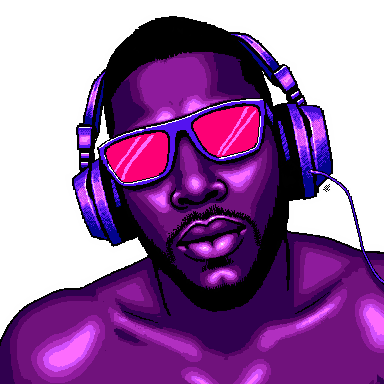 DJ pixel art avatar