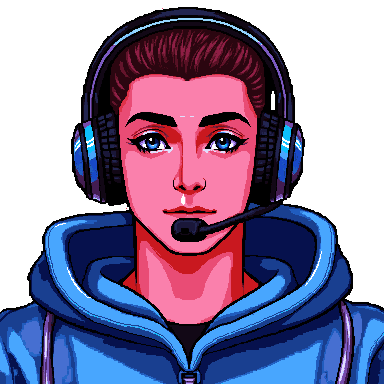 Streamer pixel art avatar