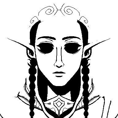 Elf archer pixel art avatar