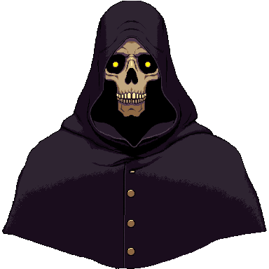 Necromancer pixel art avatar