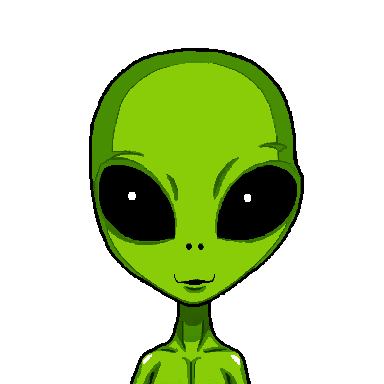 Alien pixel art avatar