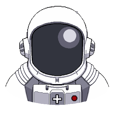 Astronaut pixel art avatar