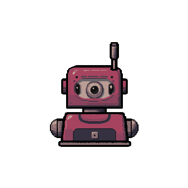Robot pixel art avatar