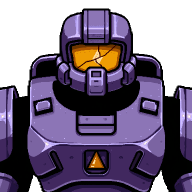 Space marine pixel art avatar