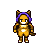 Looping pixel art walk cycle animation
